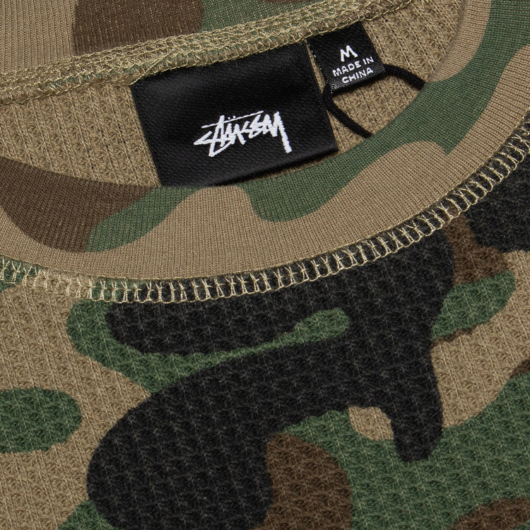 Stussy - Raglan Thermal Basic Stock
Style # 1140356
Color : Woodland Camo