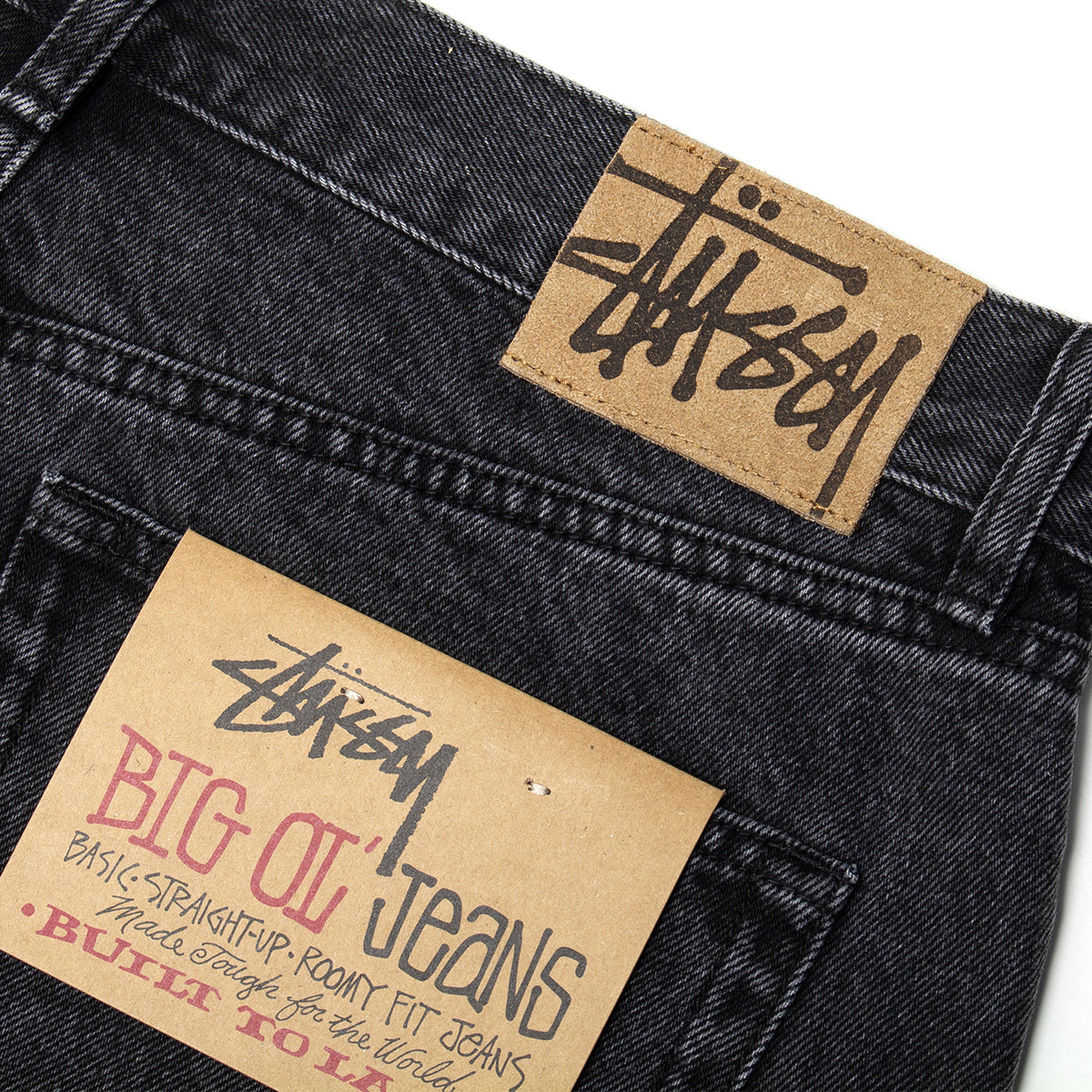 Stussy - Big Ol' Jean Denim
Style # 116761
Color : Vintage Black