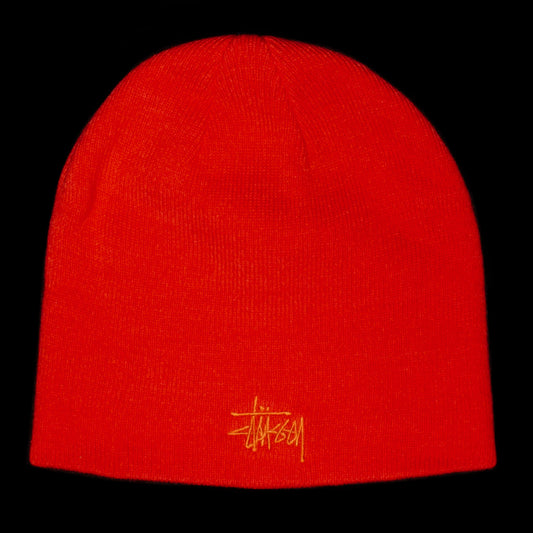 Stussy - Basic Skullcap Beanie
Style # 1321263
Color : Sport Red