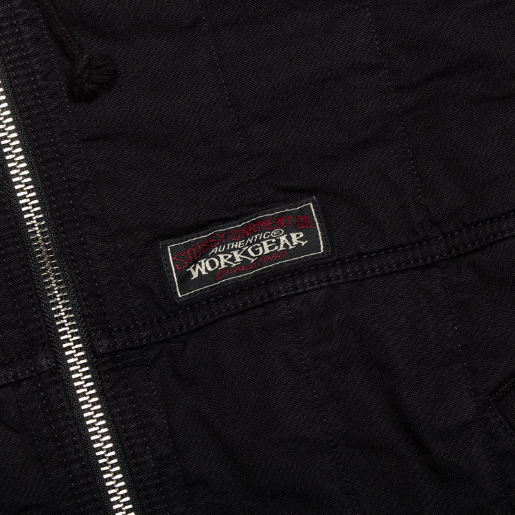 Stussy - Quilted Canvas Work Jacket
Style # 115896
Color : Black
