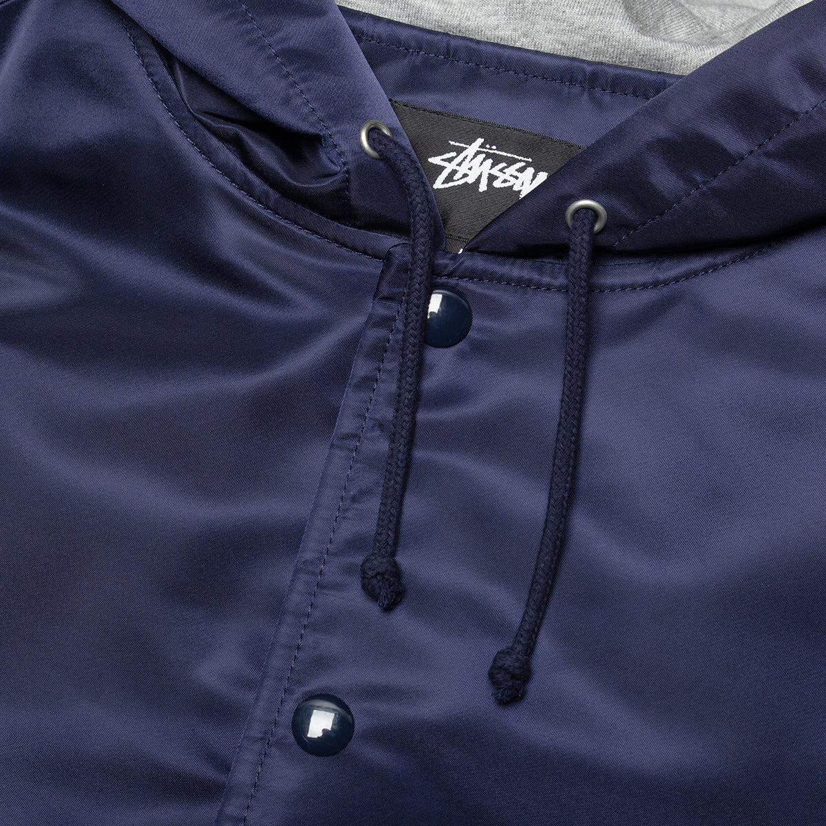 Stussy - Hooded Coaches Jacket
Style # 115909
Color : Navy
