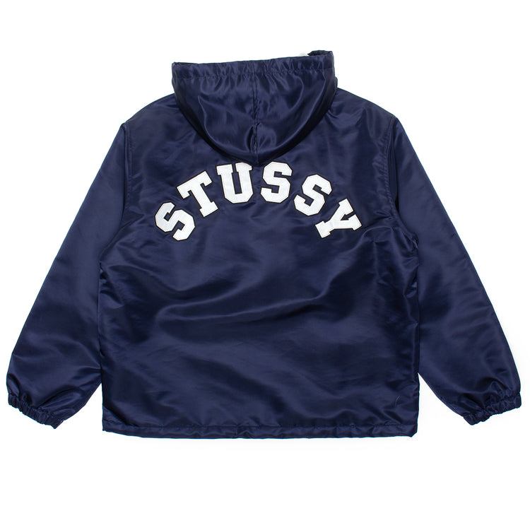 Stussy - Hooded Coaches Jacket
Style # 115909
Color : Navy