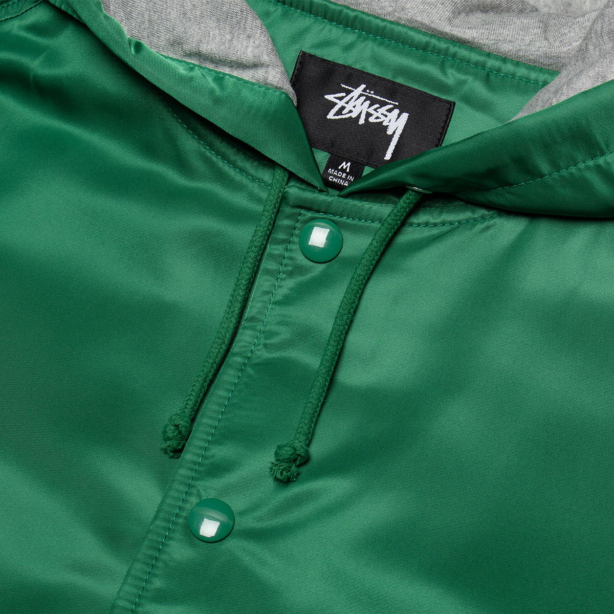 Stussy - Hooded Coaches Jacket
Style # 115909
Color : Green