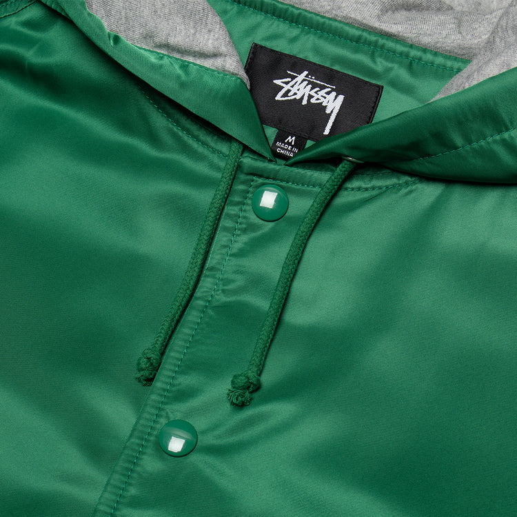 Stussy - Hooded Coaches Jacket
Style # 115909
Color : Green