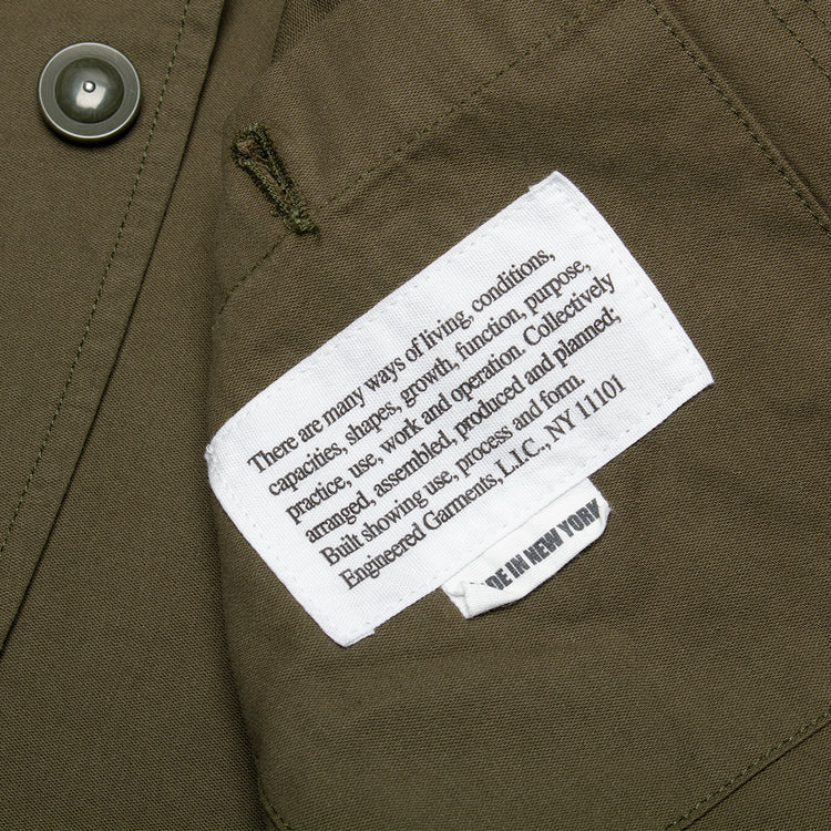 Engineered Garments - Bedford Jacket
Style # 26S1D005
Color : Olive