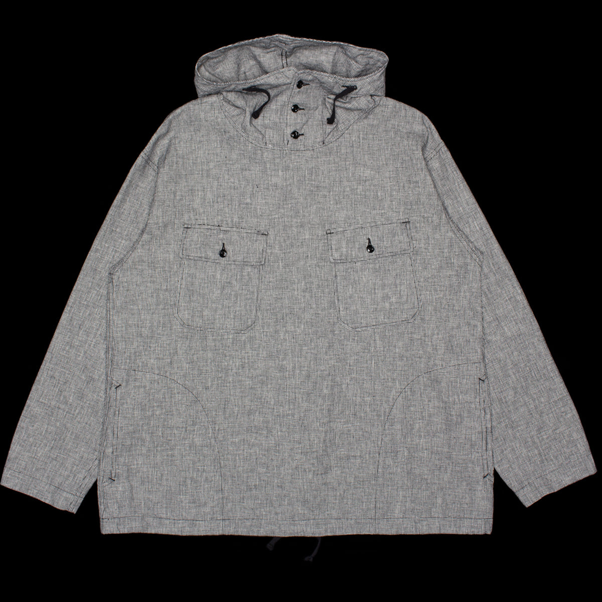 Engineered Garments - Cagoule Shirt
Style # 26S1A010
Color : Black / Grey