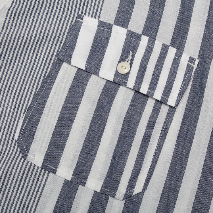 Engineered Garments - Cagoule Shirt
Style # 26S1A010
Color : Blue / White