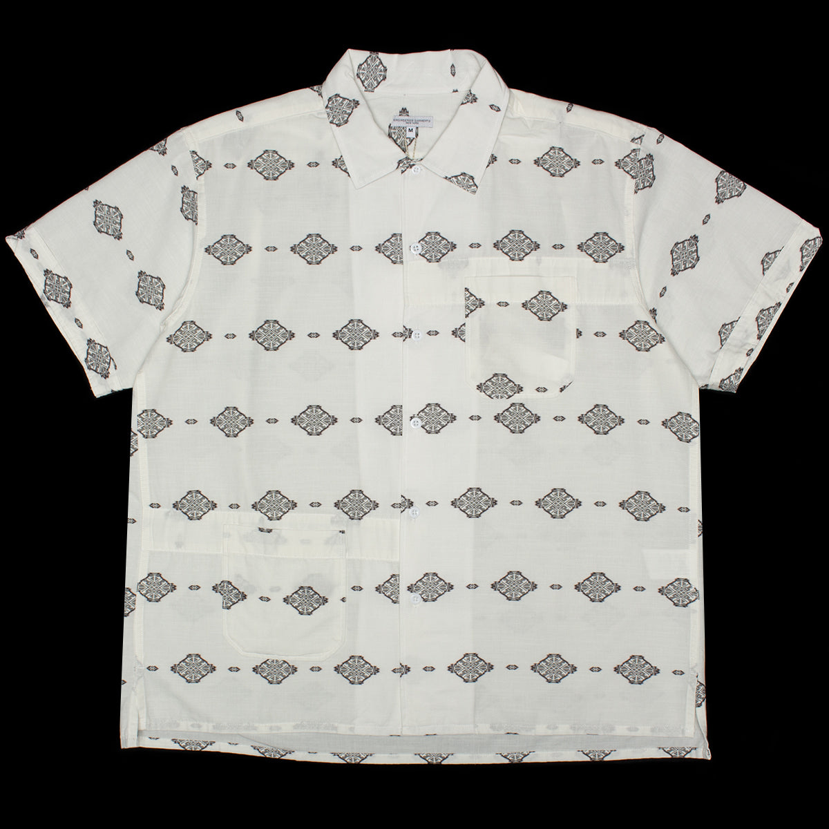 Engineered Garments - Camp Shirt
Style # 26S1A004
Color : White / Black