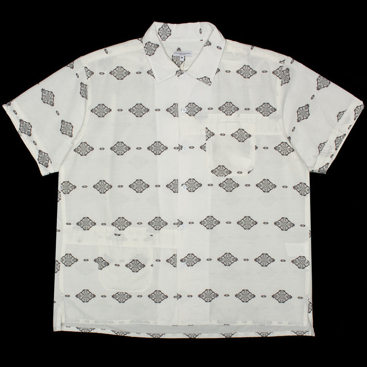 Engineered Garments - Camp Shirt
Style # 26S1A004
Color : White / Black