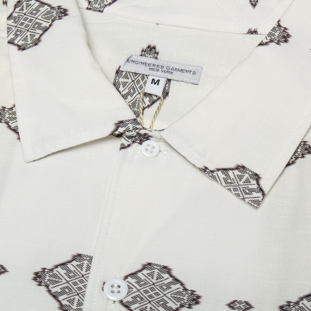 Engineered Garments - Camp Shirt
Style # 26S1A004
Color : White / Black