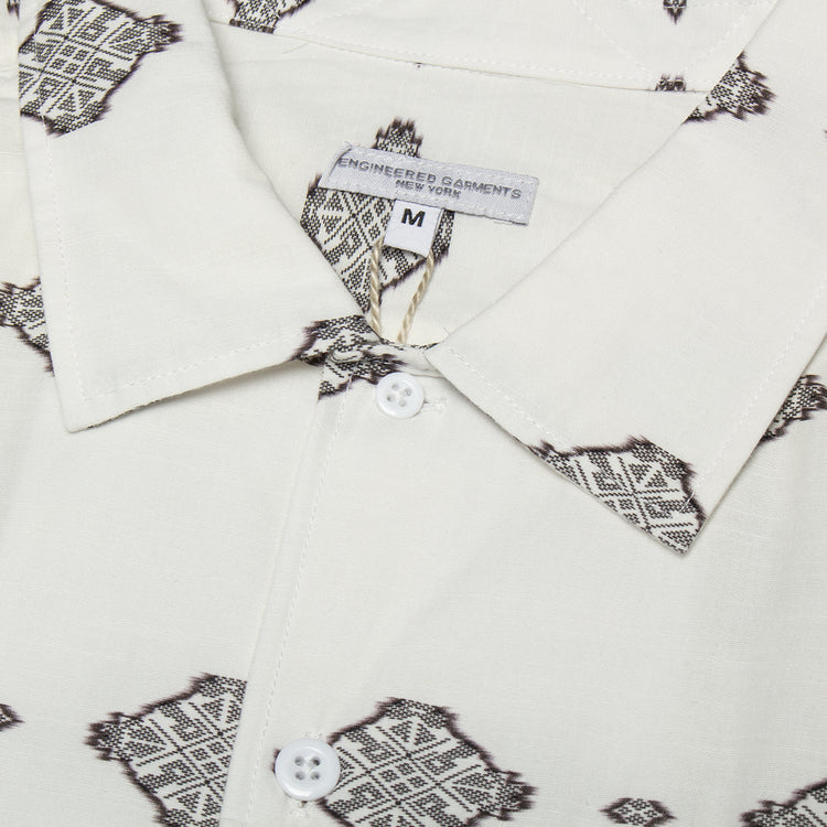 Engineered Garments - Camp Shirt
Style # 26S1A004
Color : White / Black