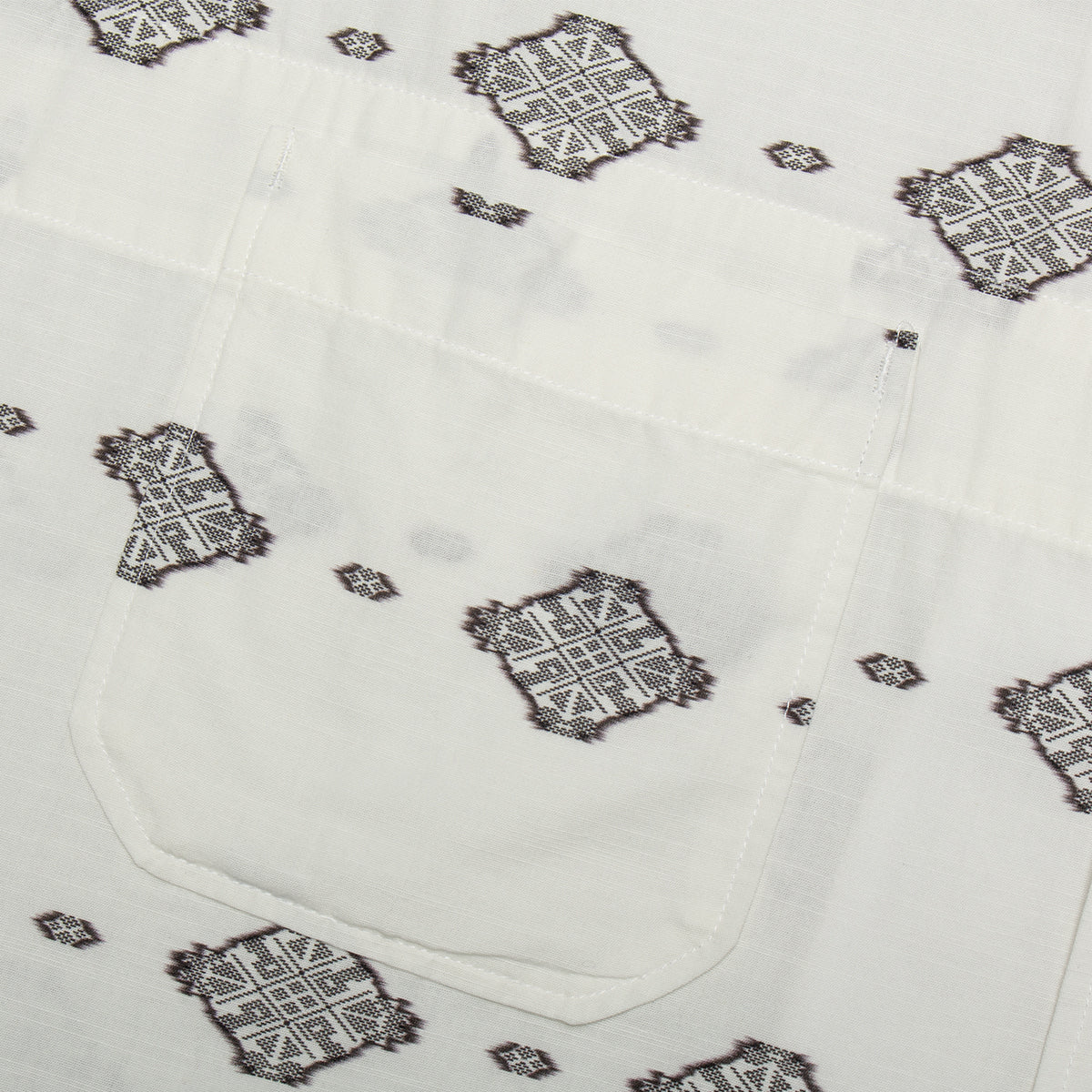 Engineered Garments - Camp Shirt
Style # 26S1A004
Color : White / Black