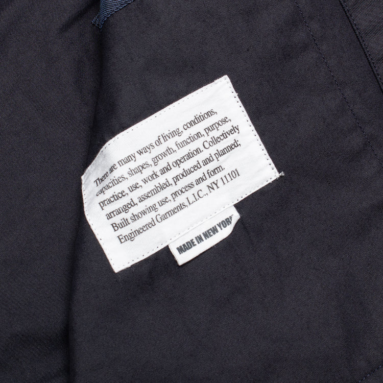 Engineered Garments - Loiter Jacket
Style # 26S1D001
Color : Dark Navy