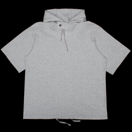 Engineered Garments - Short Sleeve Hoodie
Style # 26S1B007
Color : Heather Grey