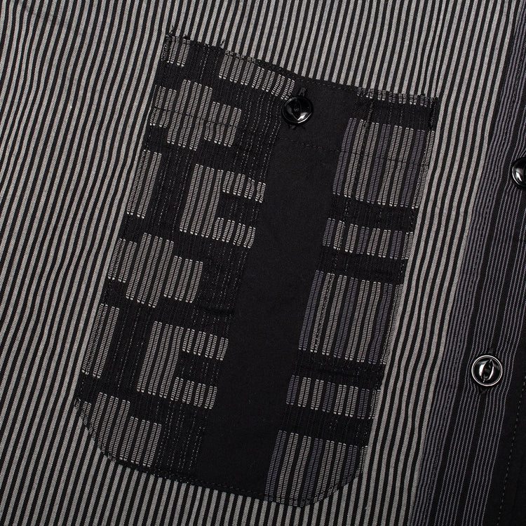 Engineered Garments - Work Shirt
Style # 26S1A007
Color : Black / Grey