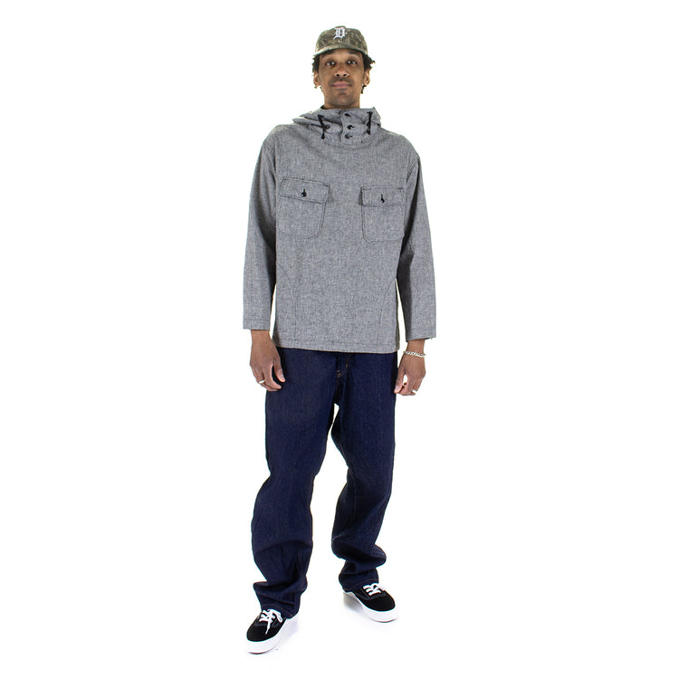 Engineered Garments - Cagoule Shirt
Style # 26S1A010
Color : Black / Grey