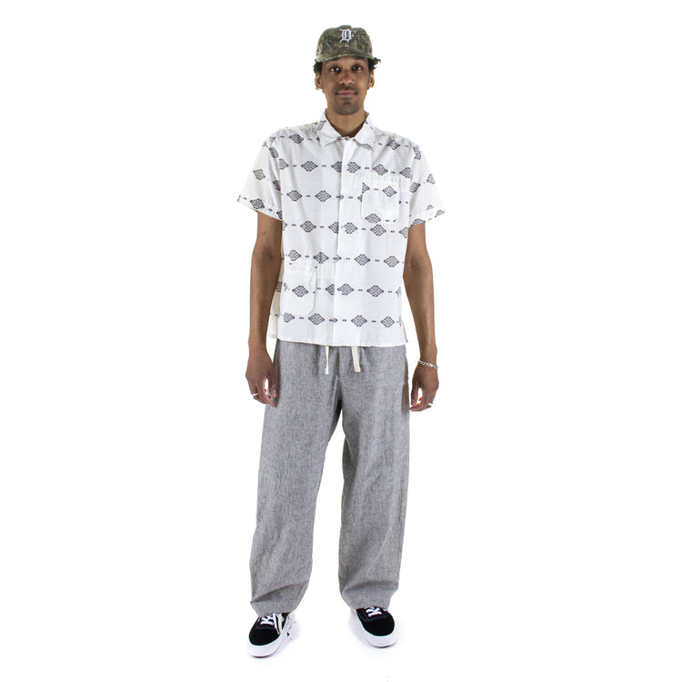 Engineered Garments - Camp Shirt
Style # 26S1A004
Color : White / Black