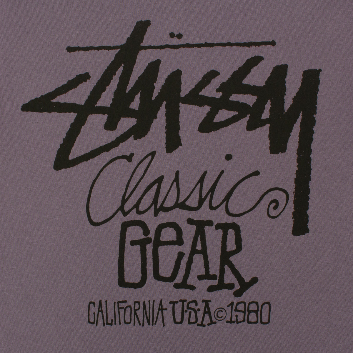 Stussy - Classic Gear Pigment Dyed T-Shirt
Style # 1905084
Color : Grape