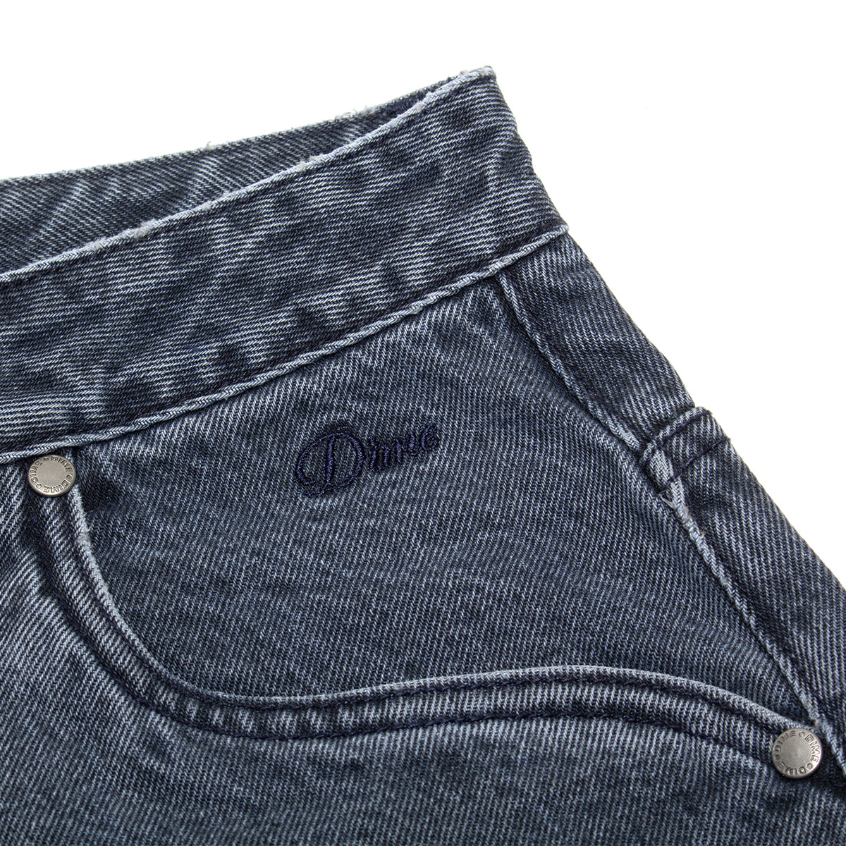 Dime - Classic Denim Shorts
Color : Overdyed Blue