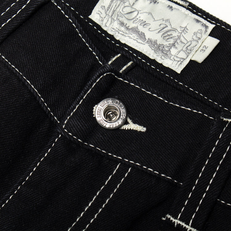 Dime - Straight Denim Pants
Color : Black