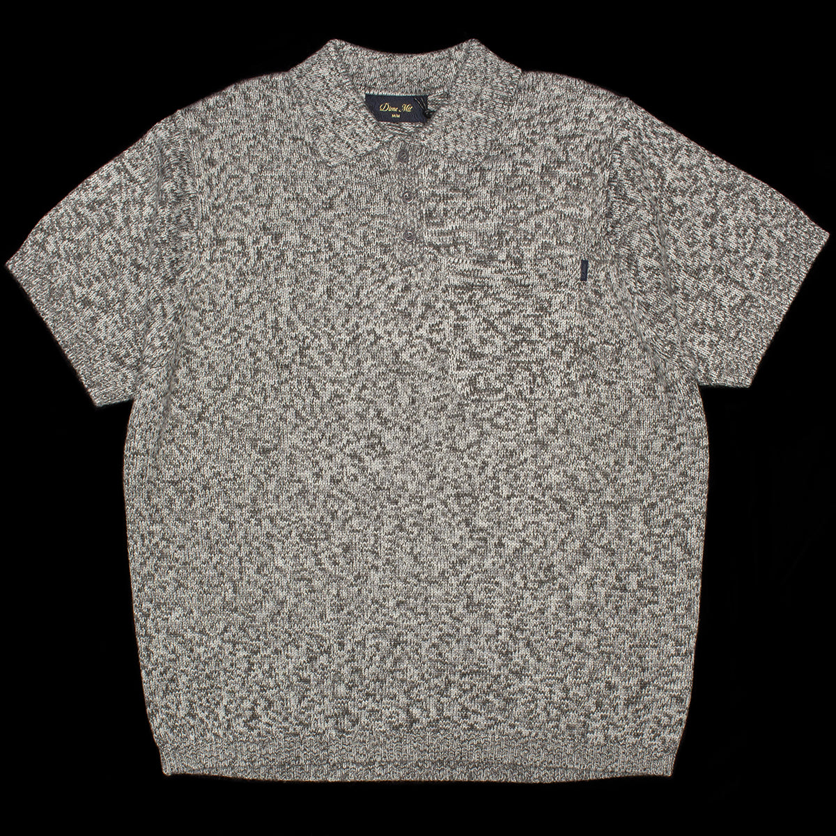 Dime - Knitted Polo
Color : Static Grey
