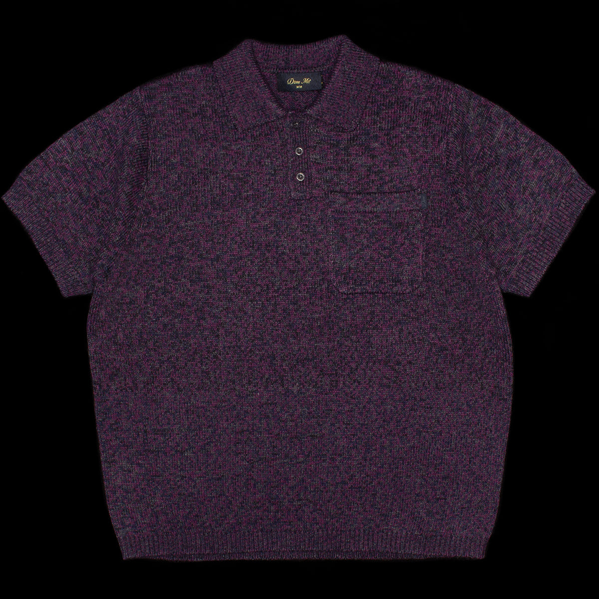 Dime - Knitted Polo
Color : Static Purple