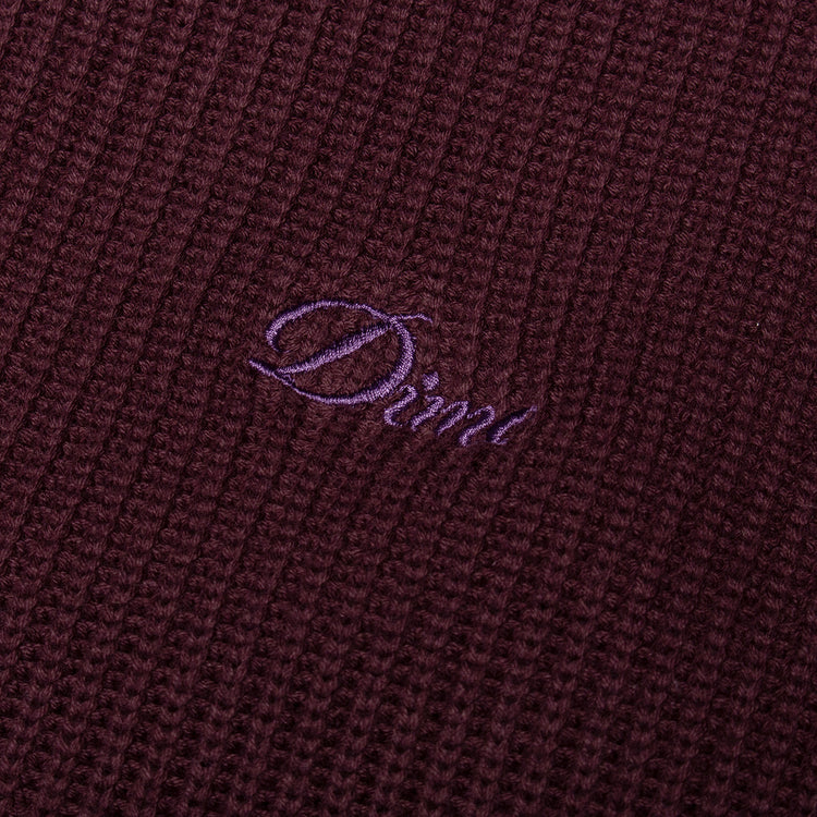 Dime - Double Zip Knit
Color : Wine