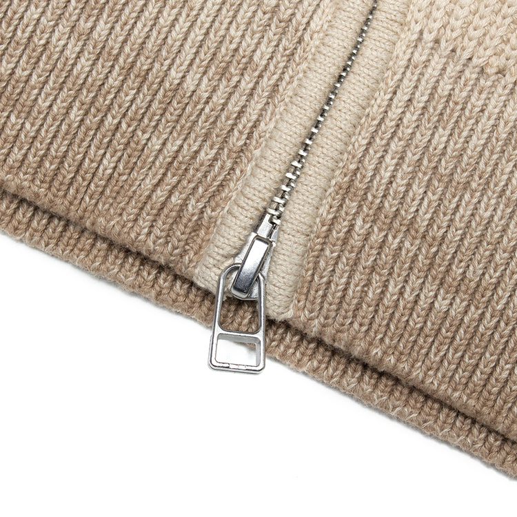 Dime - Double Zip Knit
Color : Tan