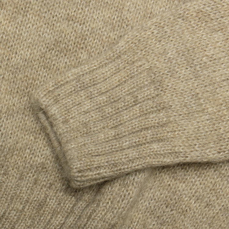 Pop Trading Company | Initials Knitted Crewneck Color : Sesame