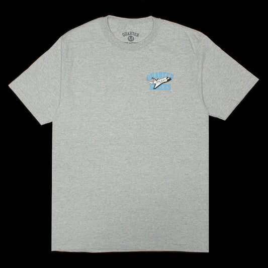 Quartersnacks - Let's Get It T-Shirt
Color : Heather Grey