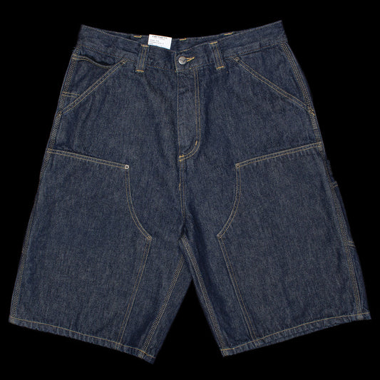 Carhartt WIP - OG Aden Double Knee Short
Style # I036590_01_02
Color : Blue Rinsed