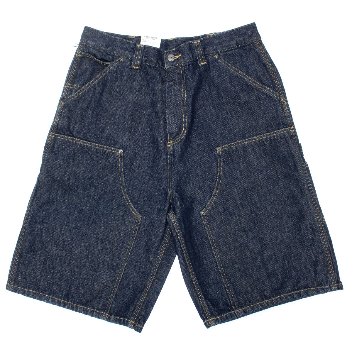 Carhartt WIP - OG Aden Double Knee Short
Style # I036590_01_02
Color : Blue Rinsed