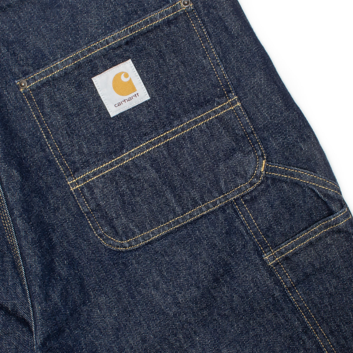 Carhartt WIP - OG Aden Double Knee Short
Style # I036590_01_02
Color : Blue Rinsed