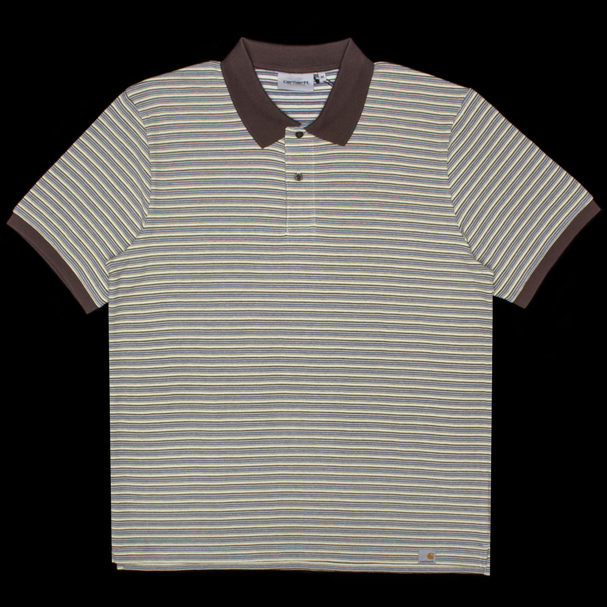 Carhartt WIP - Dion Polo
Style # I036306-3L9
Color : Dion Stripe / Wax