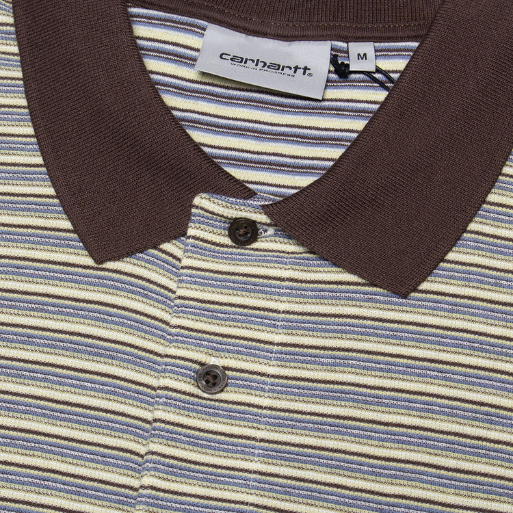 Carhartt WIP - Dion Polo
Style # I036306-3L9
Color : Dion Stripe / Wax