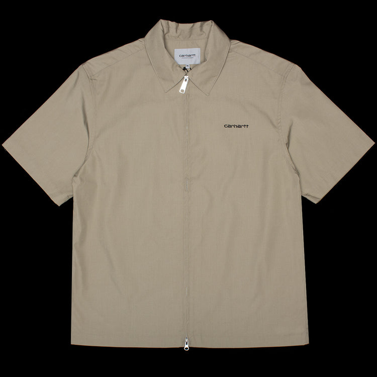 Carhartt WIP - Postal Zip Shirt
Style # I0361189-3MS
Color : Iroko / Black