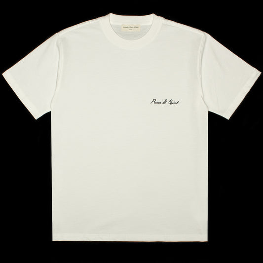 Museum Of Peace &amp; Quiet | Signature T-Shirt
Color : White
