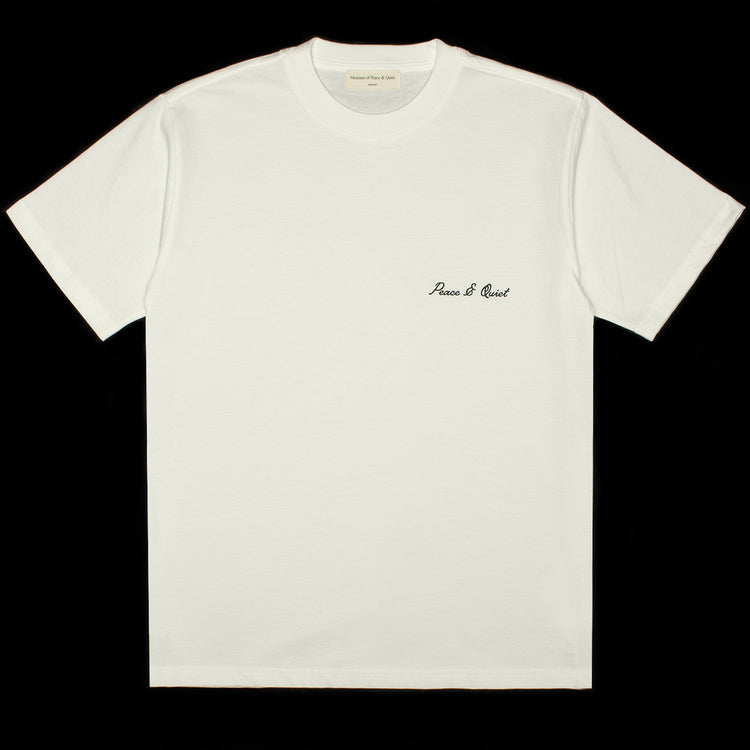 Museum Of Peace &amp; Quiet | Signature T-Shirt
Color : White