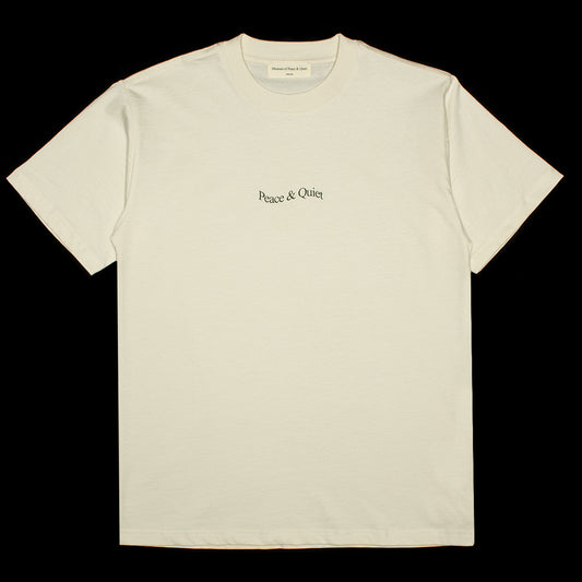 Museum Of Peace &amp; Quiet | Wordmark T-Shirt
Color : Bone