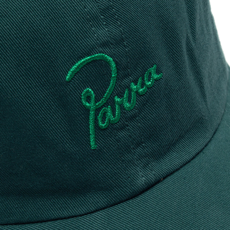 by Parra | Script Logo 6 Panel Hat pine green