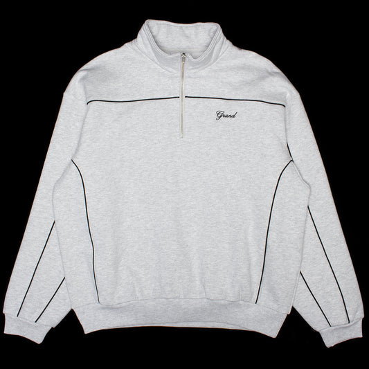 Grand Collection - Quarter Zip Sweatshirt
Color : Ash Grey