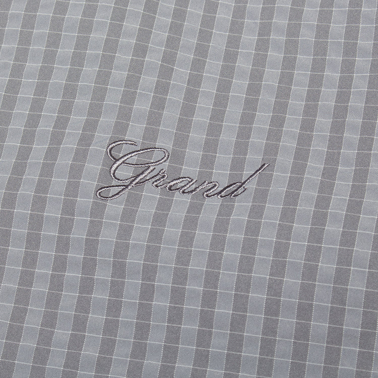 Grand Collection - Seersucker S/S Zip-Up Shirt
Color : Grey