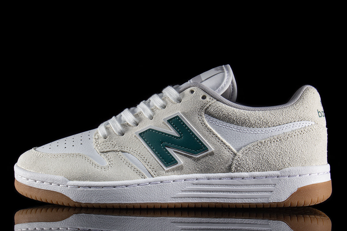 New Balance Numeric - 480
Style # NM480JDI
Color : Sea Salt / Vintage Teal
