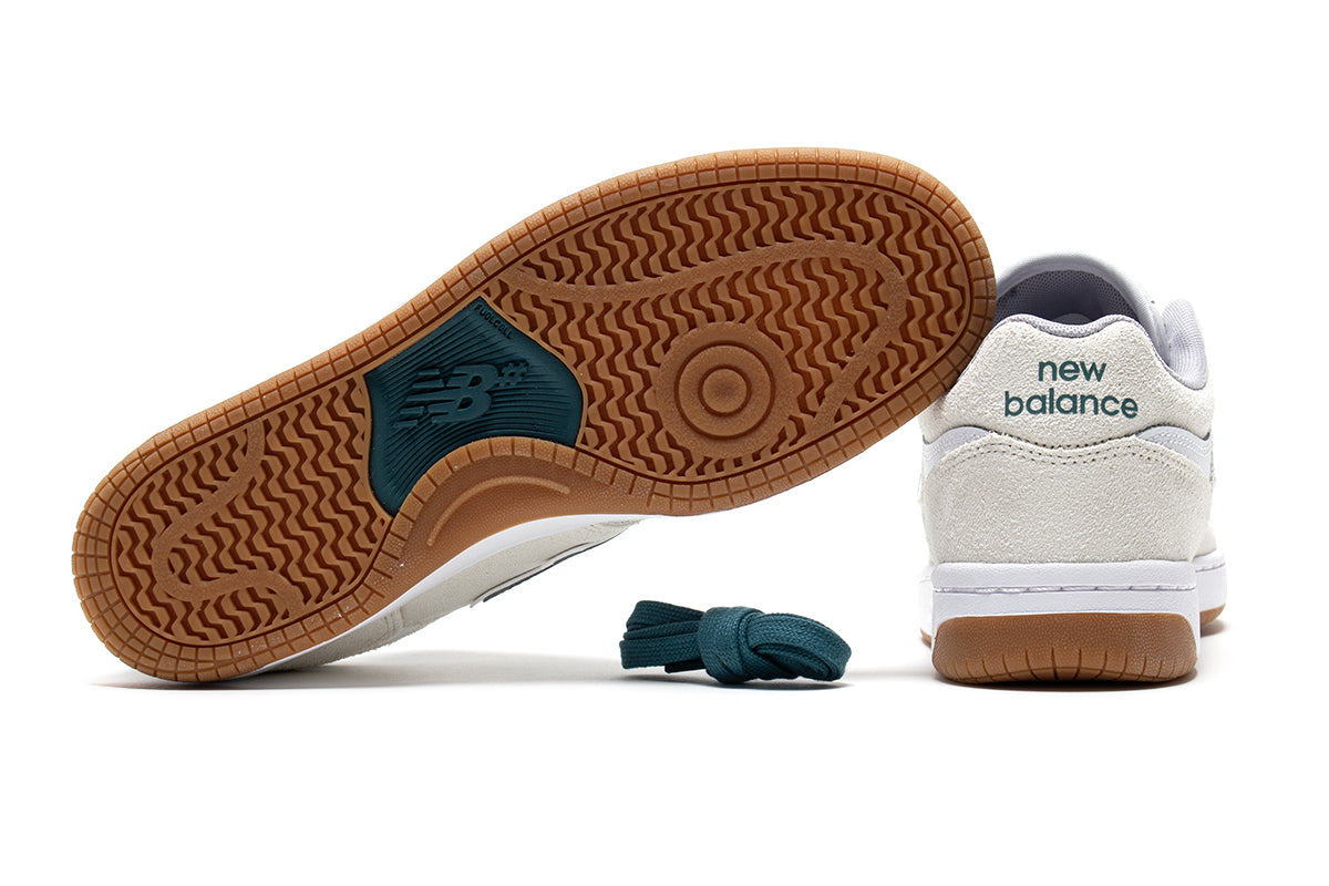 New Balance Numeric - 480
Style # NM480JDI
Color : Sea Salt / Vintage Teal