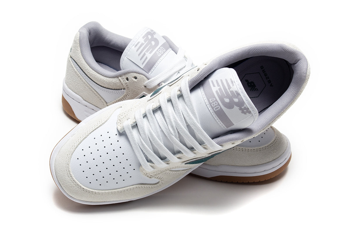 New Balance Numeric - 480
Style # NM480JDI
Color : Sea Salt / Vintage Teal