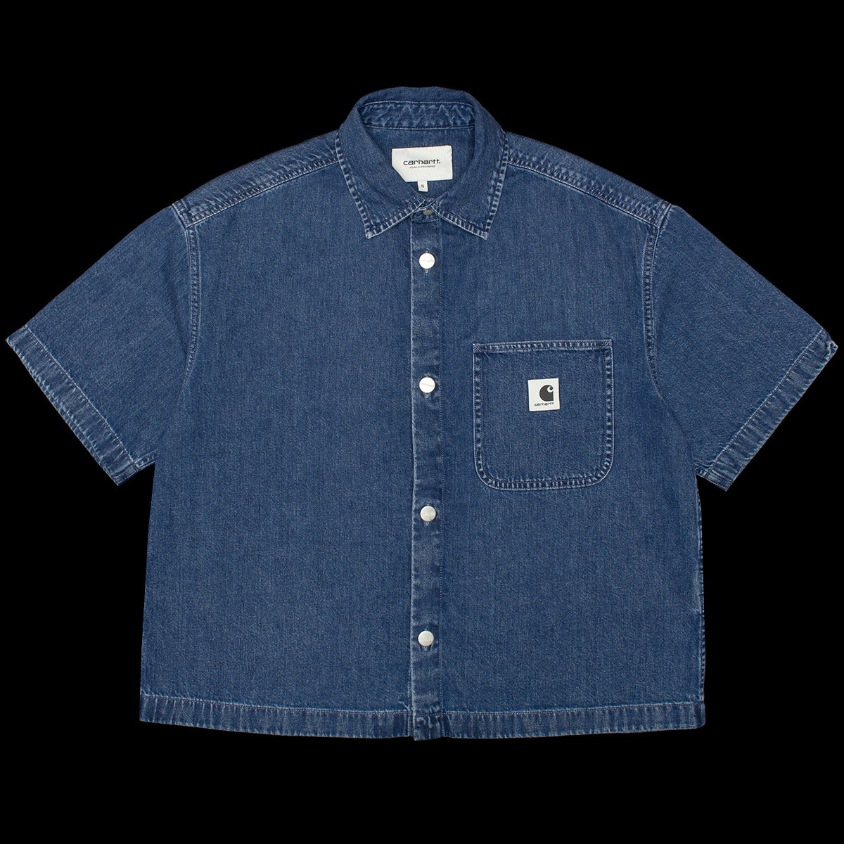 Carhartt WIP - Women's Lovilia Shirt
Style # I034558_01_06
Color : Blue Stone Washed