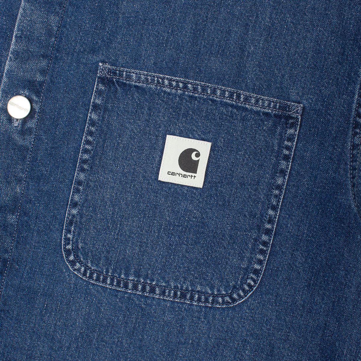 Carhartt WIP - Women's Lovilia Shirt
Style # I034558_01_06
Color : Blue Stone Washed