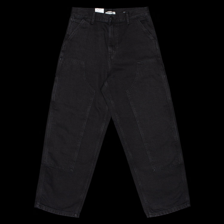Carhartt WIP - Women's Brandon Double Knee Pant
Style # I034462_89_06
Color : Black (Stone Washed)