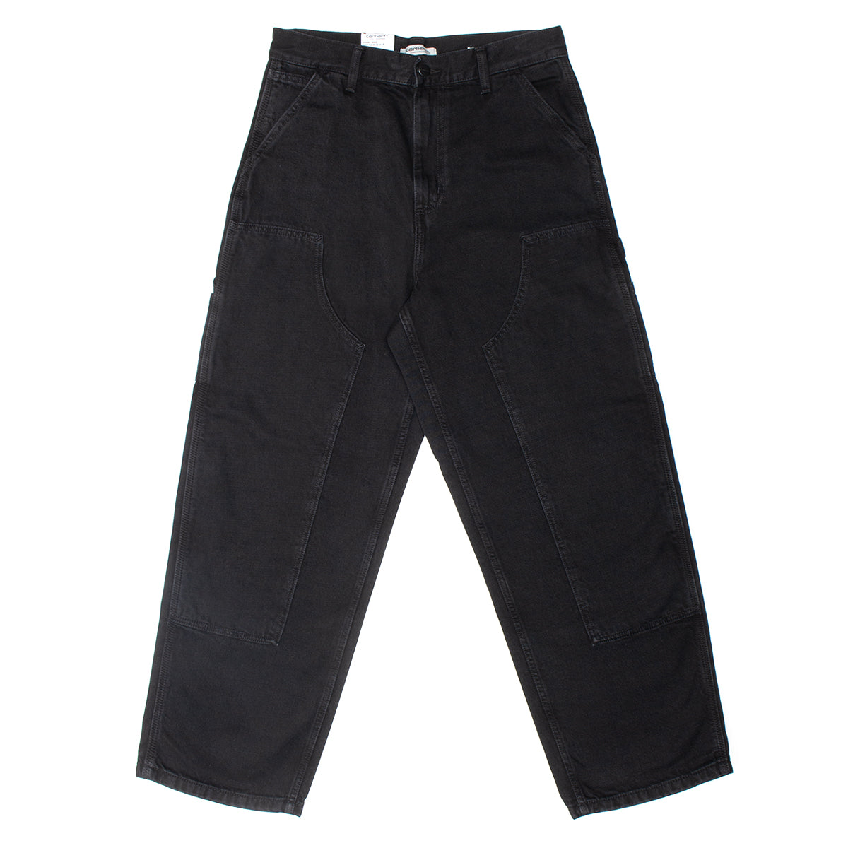 Carhartt WIP - Women's Brandon Double Knee Pant
Style # I034462_89_06
Color : Black (Stone Washed)
