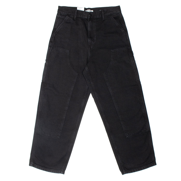 Carhartt WIP - Women's Brandon Double Knee Pant
Style # I034462_89_06
Color : Black (Stone Washed)